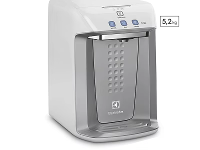 Fellowes 5.2kg Shredder With White And Silver Design Control Panel And Paper Slot 3d model