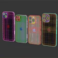 Apple Smartphones In Various Colors Featuring Camera Modules And Sleek Design 3d model
