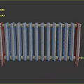 Vintage Cast Iron Radiator Heating Device With Classic Design And Structure