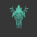 Complex Sci Fi Mechanical Device With Multiple Arms Spikes And Golden Decorative Structure 3d model