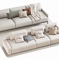 Double sofa Multi-person sofa Corner sofa 3d model