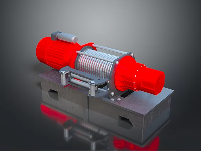 Red Vehicle Tire With Silver Rim And Stable Base Display Model 3d model