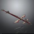 Vibrant Red Sea Dragon Marine Creature With Slender Body And Leaf Like Fins