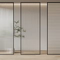 glass screen partition changhong glass 3d model