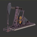 Modern oil exploration machine oil production equipment mechanical tools 3d model