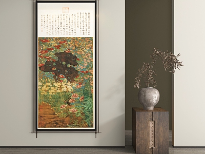 New Chinese abstract decorative painting model