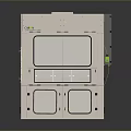 White Industrial Equipment With Transparent Window And Control Panel 3d model