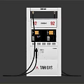 Public Facility Gas Pump with TARI GAS Brand 92 Octane Fuel Dual Nozzles and Hoses