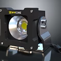 RAYVORE Modern Lighting Furniture With Black Housing Silver Components And Yellow Light