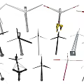 Heavy Duty Industrial Wind Turbines With Rotor Blades Steel Towers And Energy Generators