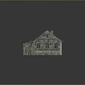 Rustic Wooden House Exterior With Weathered Roof Multiple Windows And Attached Section