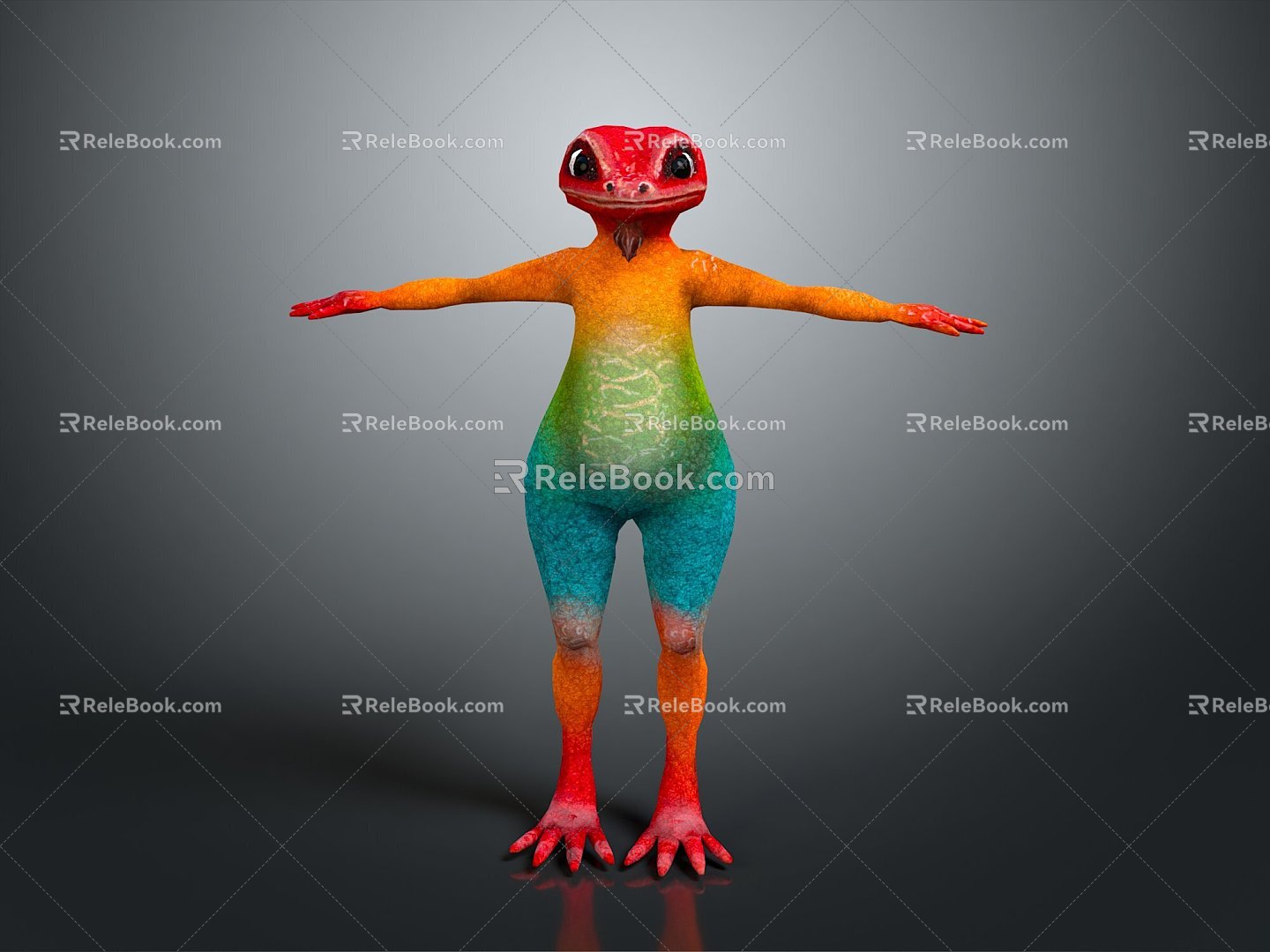 Lizard Anime Lizard Chameleon Cartoon Lizard Reptile Cold Blooded Animal Reptile Reptile Class 3d model