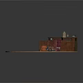Wooden Floor Room Layout With Brown Furniture Including Table Chairs Cabinet Sofa And Rugs