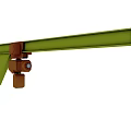 Green Industrial Equipment with Long Arm Bracket and Brown Connecting Components