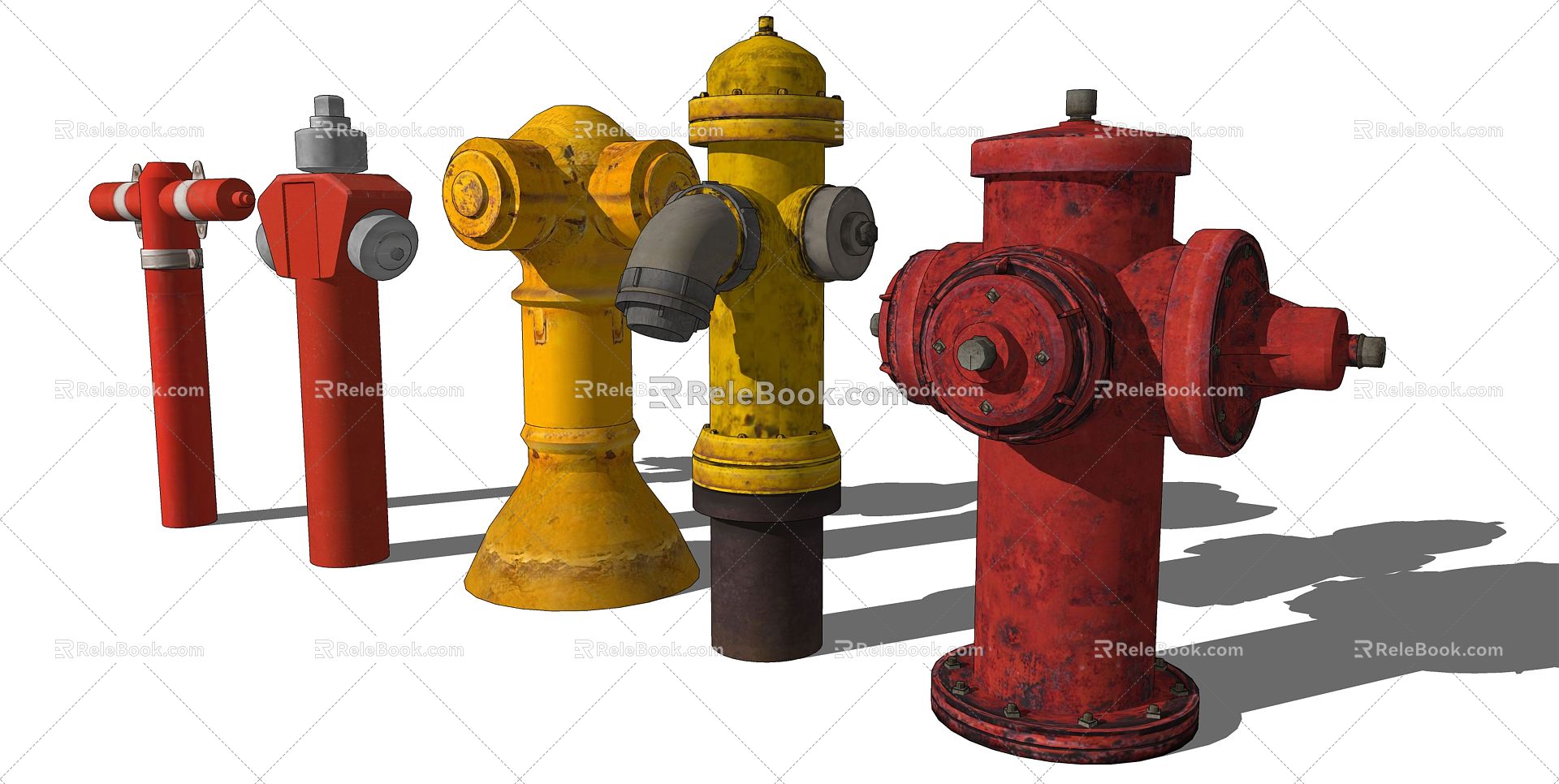 modern fire hydrant model