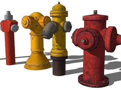 modern fire hydrant model