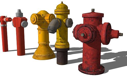 modern fire hydrant 3d model