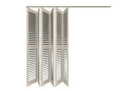 Modern folding door shutter door 3d model