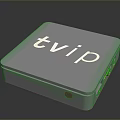 TVIP Media Streaming Box With Square Design And Interface Ports