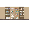 Baby Crib In Organized Nursery With Stroller Baby Clothes And Padded Seat