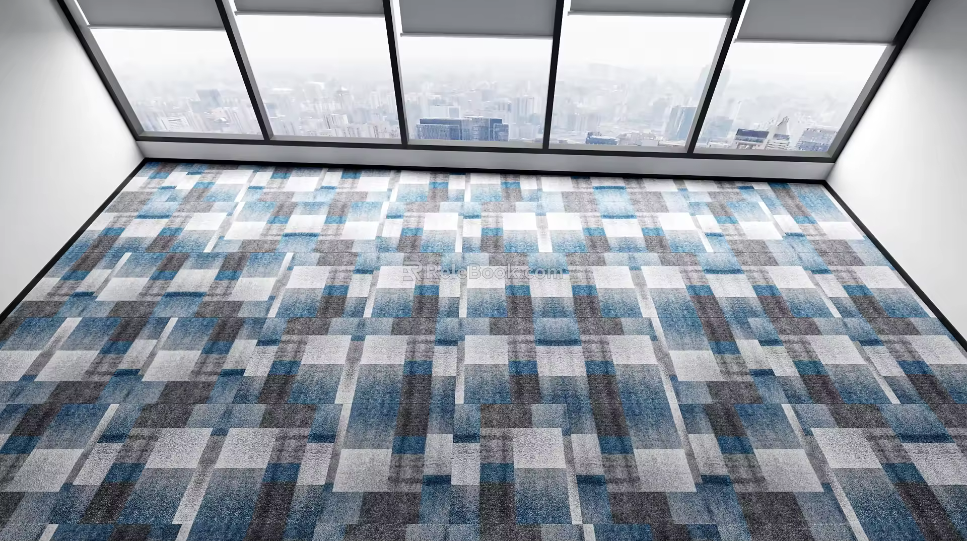 office carpet fine grain carpet gray carpet 3d model