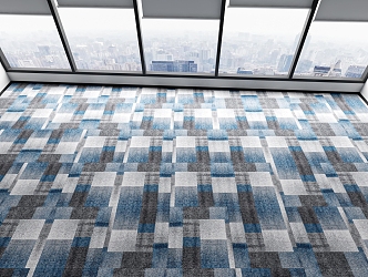 office carpet fine grain carpet gray carpet 3d model