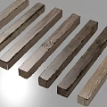 Natural Wooden Planks With Stone Elements Featuring Various Colors And Textures
