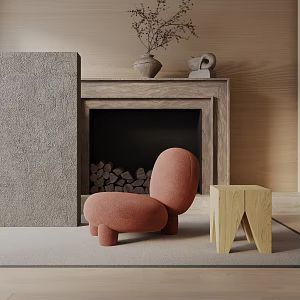 modern leisure chair 3d model