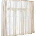 Beige Linen Curtains With Sheer Panels For Modern Home Window Decor