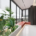 Modern Living Dining Room Interior With Red Walls Black Sofa Red Chairs And Round Rug