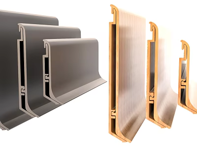 Metal And Wooden Construction Components With Various Shapes And Structural Designs 3d model