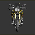 Modern motorcycle two-wheeled motorcycle off-road motorcycle road racing motorcycle 3d model