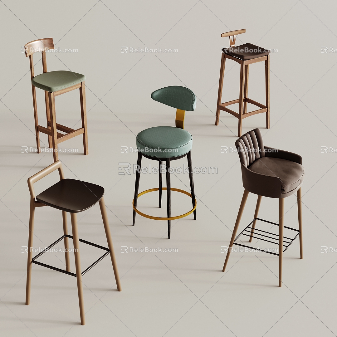 Modern Bar Chair Combination Single Chair Casual Bar Chair model