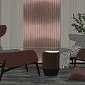 Modern Casual Sofa Combination Single Sofa 3d model