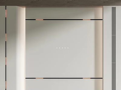 Modern Ceiling Design With Linear Lights And Minimalist Style 3d model