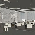 Modern Beauty Hair Salon Interior With Comfortable Seating Decorative Walls And Soft Lighting Design