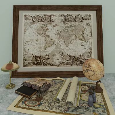 Jane European decorations 3d model