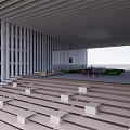 Zhengzhou International Chamber of Commerce Headquarters Office Building with Modern Geometric Facade and Glass Walls
