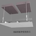 Mounting Hardware Tools for Mineral Wool Board and Gypsum Board Connection Installation