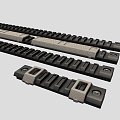 Firearm rail component suit 3d model