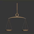 Weighing Tray Scales Mechanical Weighing Small Tray Scales Old-fashioned Tray Scales Realistic 3d model