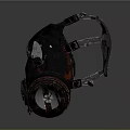Military Tactical Weapon Gas Mask With Metallic Lens And Protective Filter Design