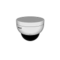 White Dome Shaped Projection Monitoring Camera For Indoor Security Surveillance