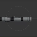 Precision Mechanical Components Including Cylindrical Rod Rectangular Plates Cross Shaped Part And Cable