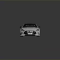 White Sports Car With Sleek Aerodynamic Body Rear Spoiler And Sporty Alloy Wheels