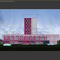 Modern Hotel Architecture Hotel 3d model