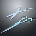 Metallic Scissors With Modern Design Sharp Blades And Ergonomic Handles