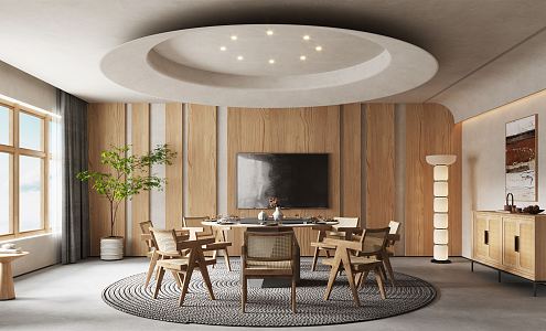 Quiet Room Restaurant Room 3d model