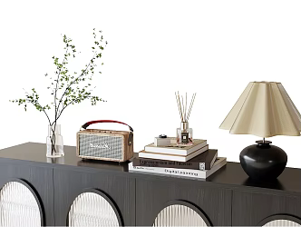 French Ornaments Combination Decorative Ornaments Table Lamp Hallway Ornaments 3d model