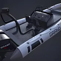 GRAND Inflatable Boat With Motor Console Seats And Sturdy Deck Design